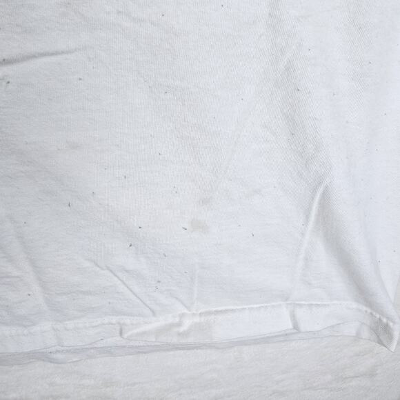 Vintage 90s Elton John White Shirt Sz XL 1998 World Tour Chopped Thrashed - Picture 6 of 13